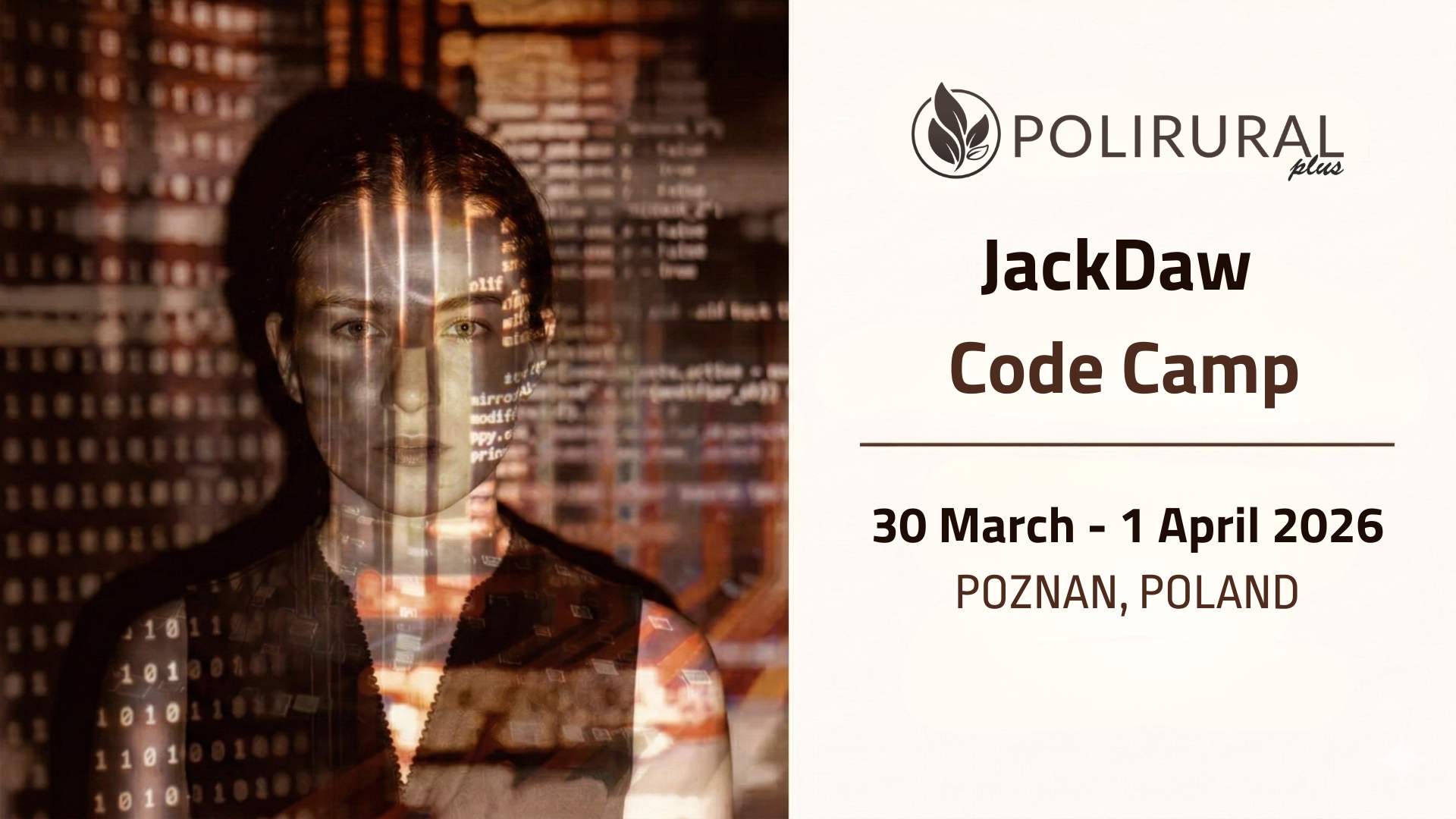 Join us in Poznań for the next PoliRuralPlus JackDaw Code Camp ...