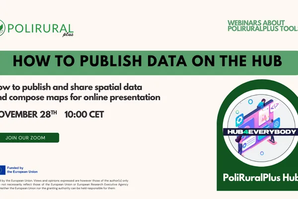 Upcoming Webinar: How to Publish Data on the PoliRuralPlus Hub