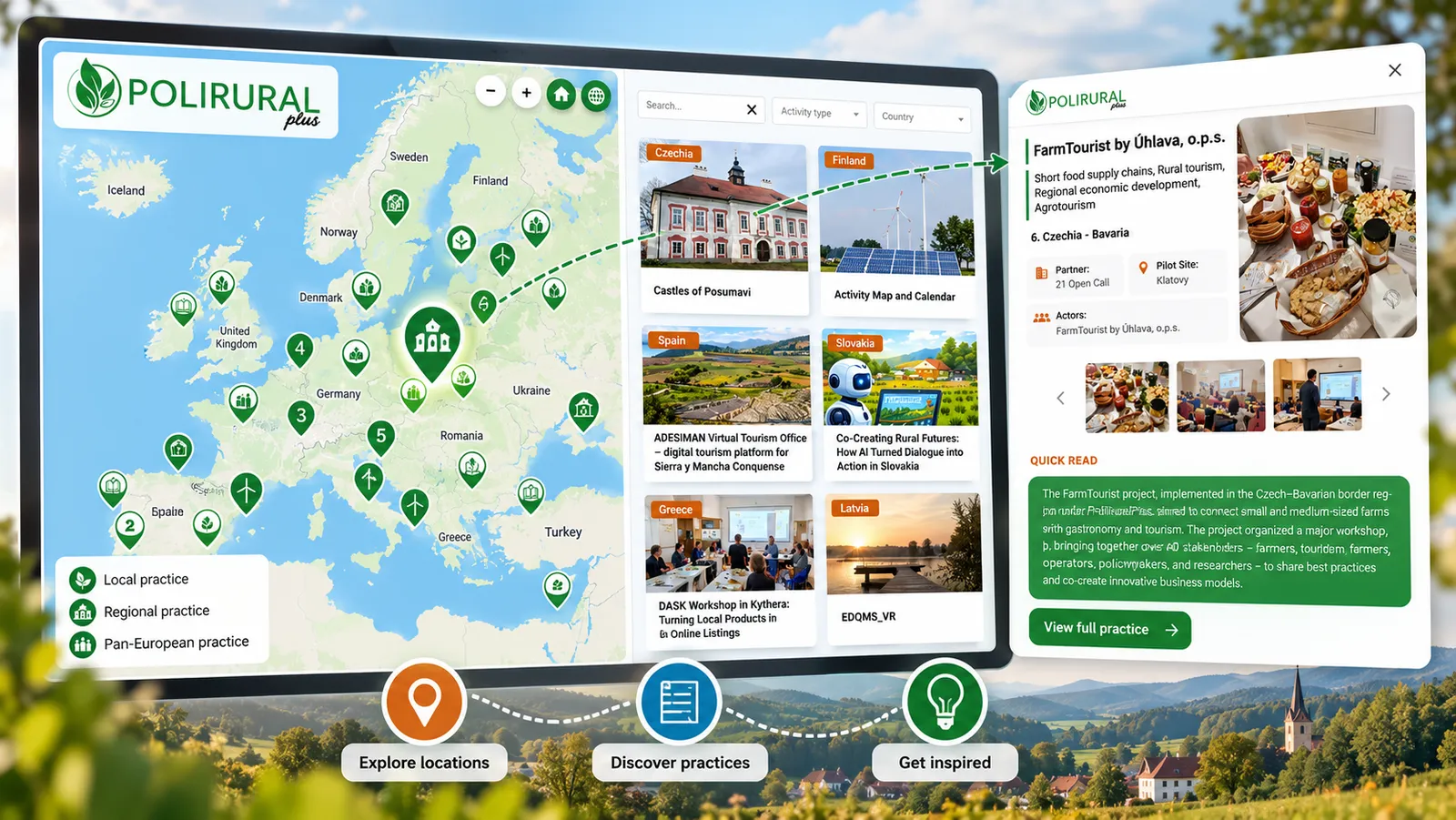 Interaktivní atlas venkovských projektů