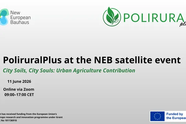 PoliRuralPlus at the NEB satellite event ‘City soils, city souls: Urban agriculture contribution’