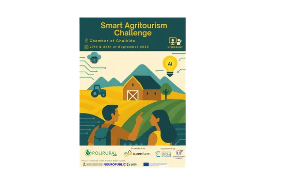Smart Agritourism Challenge launches in Chalkida: two days of ideas, tech, and teamwork for rural tourism