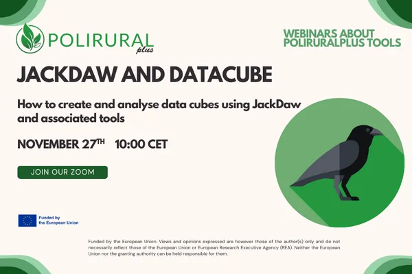 Webinar: JackDaw and DataCube – Creating and analysing Data Cubes using PoliRuralPlus tools